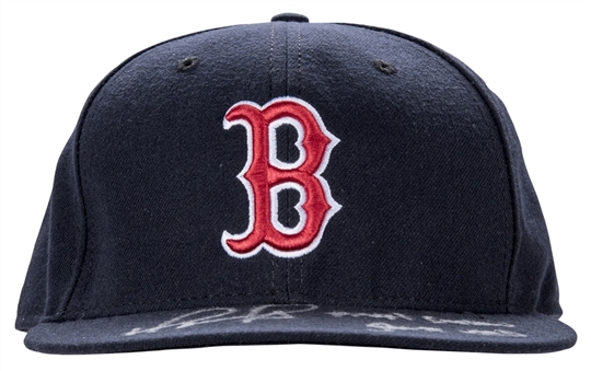 2016 David Ortiz Game Used and Signed Boston Red Sox Cap (MLB Authenticated & Fanatics)